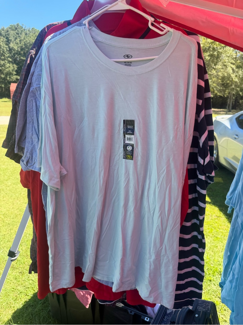 Men's White Crew Neck Short Sleeve Tee - Classic Comfort